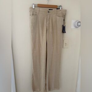 NYDJ Light Beige LinenTrousers Size 10 New with Tags!